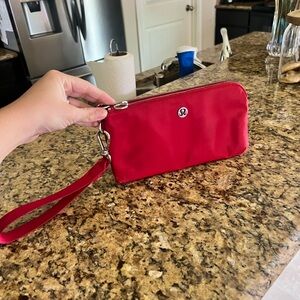 lululemon athletica Red Wristlet Clutch